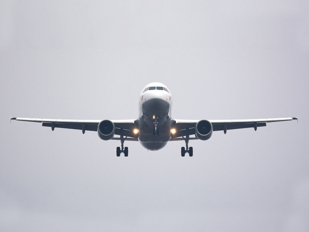 Aeroplane representing fear of flying and travel phobias